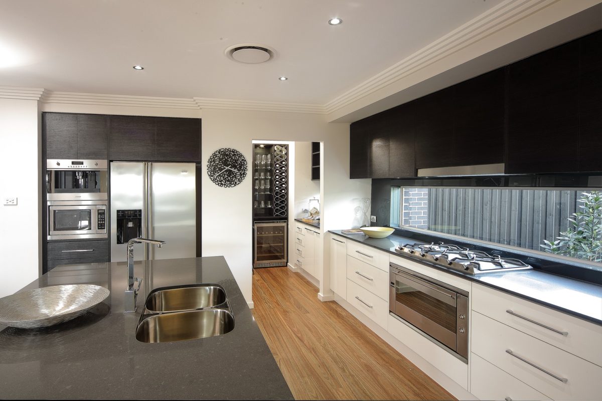 kitchen fridge in butlers pantry design