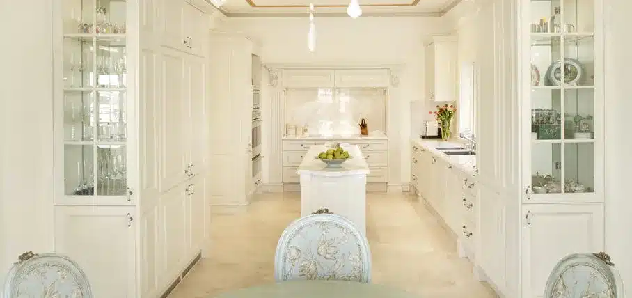 Galley kitchen layout optimised for a Sydney apartment with tall storage